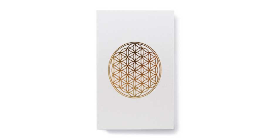 箔押しの御朱印帳 スピリチュアルFlower Of Life 写真